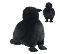 Peluche Corbeau, Coton PP doux, Dimensions 25x25 cm | Simulation De Peluche Réaliste Pour La Maison 170 G - La charmante Animal Est Un ajout élégant à tout Séjour