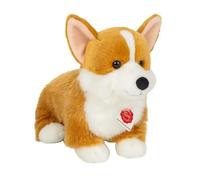 Teddy Hermann 91990 Corgi 30 cm, Édition Spéciale Chiens Préférés, Peluche avec Contenu Recyclé Idéal (Matériau de Remplissage)