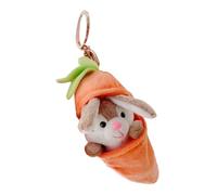 Peluche - Coton PVC 12 cm Jouet pour Les Tout-Petits | Pendentif Lapin | Pendentif Doux pour la Peau de Carotte | pour, Tout-Petits, Filles, collègues de Famille, Amis, OS