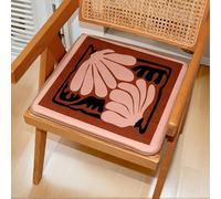 Peluche Coussins De Chaise pour Chaises De Salle À Manger Épais Coussins De Chaise Amovibles 40 X 40 Cm Épais Carrée Coussins De Jardin Antidérapants Salon Terrasse,H,Set of 2
