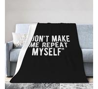 Peluche Couverture Plaid Polaire Couverture Drôle, Ton Père Est Mon Cardio Couverture Canapé Douillet Blanket pour Chaise Décoration Voyage 60"x50"