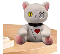 Peluche Crazy Rabbit - Lapin Doux Et Câlin | Gothique Effrayante, Idéale pour Les Design Unique, Matériaux De Haute Qualité, Confort Douillet, Objet De Collection Amusant