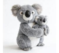 Peluche créative artificielle Koala mère et enfant de 27 cm, poupée en peluche douce, simulation réaliste, cadeaux d'anniversaire adorables mom and kid B
