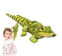 Peluche crocodile - Jouet réaliste - Adorable coussin en peluche - Jouet en peluche unique - modèle - Animaux doux pour adultes, et filles