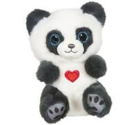 Peluche Cutydoo Love Panda - 13 cm - Gris
