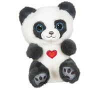 Gipsy Toys - Peluche Panda « CUTYDOOS Love » - 13 CM - Gris Ardoise avec CŒUR Brode - Cadeau St Valentin ET FÊTE des MÈRES