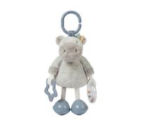 NOUKIE’S - Peluche d'Activité de Voyage - Cheval Lino - Jouet Nomade avec Hochet à Billes, Clochettes, Pouet et Anneau de Fixation - A Suspendre pour Poussette et Cosy - Cadeau Naissance