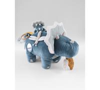 Peluche D'activités Rhinocéros Ops Bleu - 40 Cm - Noukie's