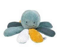 Peluche d'activités Pieuvre Lapidou vert-ocre (20 cm)