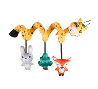 Peluche d'activités pour poussette, outil éducatif de distraction | Mobile doux avec hochet pour berceau, stimulation visuelle et divertissement dans la voiture et les bébés, enfants, filles