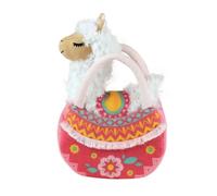JEMINI 023783 LOLA LE LAMA Peluche +/-24 cm dans un sac, blanc