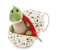 NICI- Peluche de bébé Dino garçon dans Un œuf 13cm Green, 48804, Beige