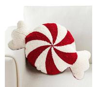 Peluche De Canne À Sucre De Noël, Coussin Décoratif en Forme De Canne À Sucre d'Orge, Doux pour Lit Et Canapé, Décorations De Vacances