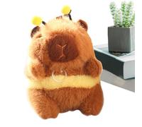 Peluche de Capybara - Porte-clés en peluche de Capybara - Peluche de Capybara à d'abeille douce, animal en peluche de Capybara, peluche d'abeille avec ailes vibrantes, pour la famille, les amis, les