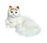 Peluche de Chat Réaliste, 24cm Jouet Peluche Chat Faites à la Main, Jouet en Peluche Chat Douce, Jouet Chat, Petits Chat en Peluche, Cadeau d'anniversaire pour Enfant Garçons Filles