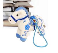 Peluche De Cheval Du Nouvel An Chinois - Animaux De Cheval | Pendentif Doux Bleu Et Blanc | Élégant, Amusant Et Doux Pour , Garçons, Jeunes, Adolescents, Hommes, Don