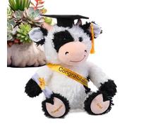 Peluche de collection douce et mignonne avec chapeau, 23 cm | Peluche douce de remise de diplôme pour l'université, le lycée, l'institut, l'école maternelle, et l'école primaire