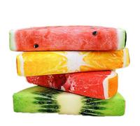 Peluche De Fruits Tranchés, Adorable Peluche Douce en Forme De Fruit Tranché Cadeau for Enfants Décoration D'intérieur(Orange,39CM/15.3IN)