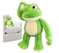 Peluche de grenouille Décoration de main magnétique timide et mignonne pour