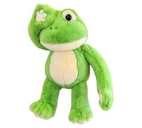 Peluche de grenouille Décoration de Maison Timide aux Yeux Cachés 35 cm