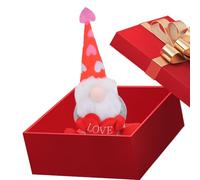 Peluche De La Saint-Valentin - Figurines De Gnome Doux Pour Les Fêtes | Jouets En Peluche Poupées Saint-Valentin Pour Filles | Chambre Bureau Appartement Cadeaux De Fête Célébration Rencontres Amis