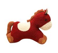 Peluche de l'année du cheval - Décoration de bon augure - Poupée d'animaux de compagnie cheval, pour le Nouvel An chinois, enfants, adultes, bureau, table de nuit, maison, salon, chambre à coucher