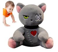 Peluche de lapin fou - Peluche de lapin mignon, douce, souple, effrayante, gothique effrayante, jouet horrible, poupée d'Halloween effrayante, coussin de Pâques moelleux | Anniversaire de Noël