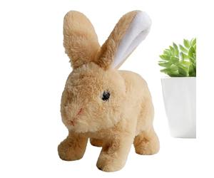 Peluche de lapin interactive réaliste, lapins interactifs réalistes | Figurines interactives en peluche lapin en peluche, animal de compagnie électronique réaliste pour garçons et filles, hopp