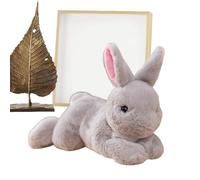Peluche de Lapin, Lapin en Peluche,Adorable Oreiller pour Animaux farcis | Oreiller Doux câlin, décoration de la Maison de Vacances pour Jouet câlin pour canapé Divan