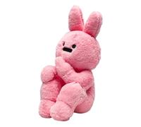 Peluche de lapin mignonne - de lapin douce avec geste de mépris - Geste de palmier ami des animaux, cadeaux pour filles et garçons, Animal en peluche de lapin Unique en peluche de c