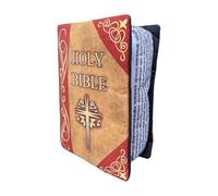 Peluche De Livre D'oreiller De La Sainte Bible, S'ouvre Pour Révéler Des Versets De La Bible, Oreiller En Peluche Doux, Décor D'oreillers En Peluches, Jouet De Bibles, Oreillers De Livres, Peluches