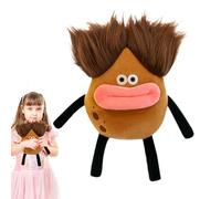 Peluche de pomme de terre amusante - Coussin de pomme de terre rempli d'expression amusante - Ornements de table luxueux - Vivant pour chambre à coucher, salle d'étude, voiture, dortoir, salon