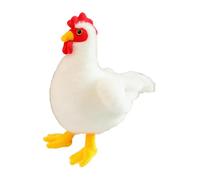 Peluche de poule remplie - Jouets de poule réalistes et mignons - Figurines décoratives en peluche pour bureau - pour et adultes, salon, chambre, bureau, canapé, lit, étagère voyage D