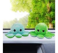 peluche de Poulpe Réversible Doux 19cm E -Bleu et vert