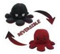 Peluche de Poulpe Réversible Doux Claret + Noir G