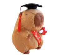 Peluche de remise de diplôme, peluche Capybara mignonne - Capybara en peluche 2025 - Poupées câlines - Animal de doctorant - Un souvenir inoubliable pour l'appréciation de l'enseignant du