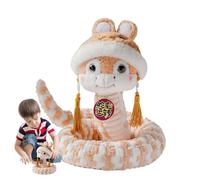 Peluche de serpent chinois - Jouet en peluche serpent chinois, animal de compagnie de l'année du serpent Serpent en peluche en peluche Serpent en peluche Serpent | Jouet de nouvel an serpent mignon