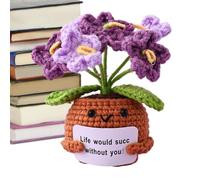 Peluche de soutien émotionnel, de soutien émotionnel,Peluche de fleur au crochet positif | Soutien émotionnel au crochet, animal en peluche de fleurs pour les membres de la famille, camarades de class