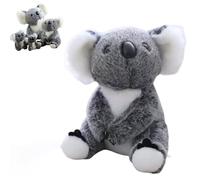 Peluche de Soutien Émotionnel Koaly - Peluche Lestée Adulte Koala Apaisant, Anti-Stress et Réconfort - Peluches Koala Douce pour Anxiété et Sommeil - Cadeau Bien-Être Original (40 cm Gris)