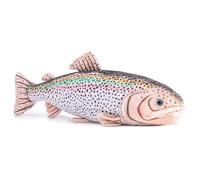 Peluche de Truite Arc-en-Ciel Simulation 43cm, Poisson en Peluche Réaliste et Coloré, Figurine en Peluche d'animaux des Profondeurs Océaniques Doux, Modèle de Jouets Rembourrés, Cadeaux pour Enfants