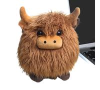 Peluche de vache des Highlands - Peluche douce de 20 cm | Peluche douillette comme cadeau pour femmes, filles, enfants, personnes âgées | Mini peluche en peluche 150 g comme décoration pour la maison
