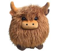 Peluche de vache - Jouet confortable en forme de vache des Highlands de 150 g, cadeau captivant et attentionné, sémantique profonde, mascotte mignonne pour les qui s'embrassent - Matériau