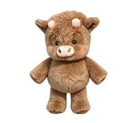Peluche de vache qui coule | Peluche de vache des hautes terres de 60 cm | Mouton qui coule | compagnon pour soulager le stress et le soutien émotionnel | Velours et coton