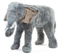 Peluche Debout Eléphant - CHILDHOME - Gris Gris G