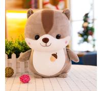 Peluche D'écureuil De Dessin Animé De 30cm, Oreiller En Coton Doux, Poupée Nano Pour Enfants, Jouets Amusants, Cadeaux Mignons