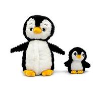 Peluche - Déglingos - Iglou - Maman pingouin et bébé - 25 cm - Polyester recyclé - Mixte