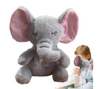 Peluche d'éléphant Douce et Confortable avec Mouvement de Respiration et lumière pour Femmes, Filles, garçons, Filles, détente, Confort et l'heure du Coucher