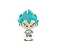 Peluche des Personnages de Dragon Ball Super, Goku, Petit, Vegeta, Beerus, Majin Bu - Qualité Super Soft (23-27 cm, Vegeta Super Saiyan)
