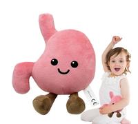 Peluche d'estomac de dessin animé - Peluche en tissu sur le thème de l'anatomie carrée douce - Charmante petite gastrique pour canapé, décoration de canapé et accessoires de voiture - Cadeau