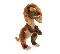 Peluche dino diloplosaure 38cm 100% recyclée marron TU